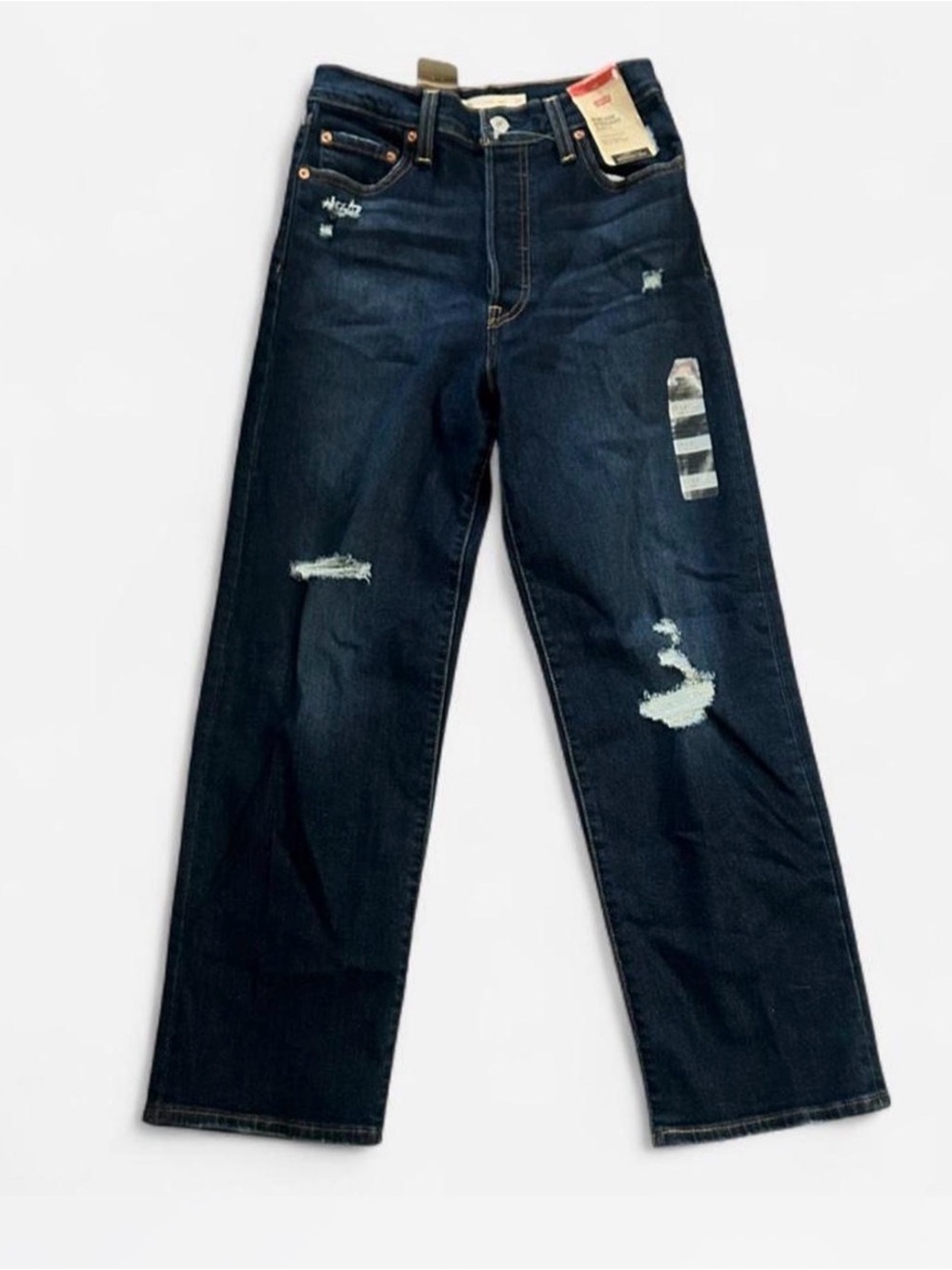 Dark Wash Distressed Women’s Jeans